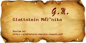 Glattstein Mónika névjegykártya